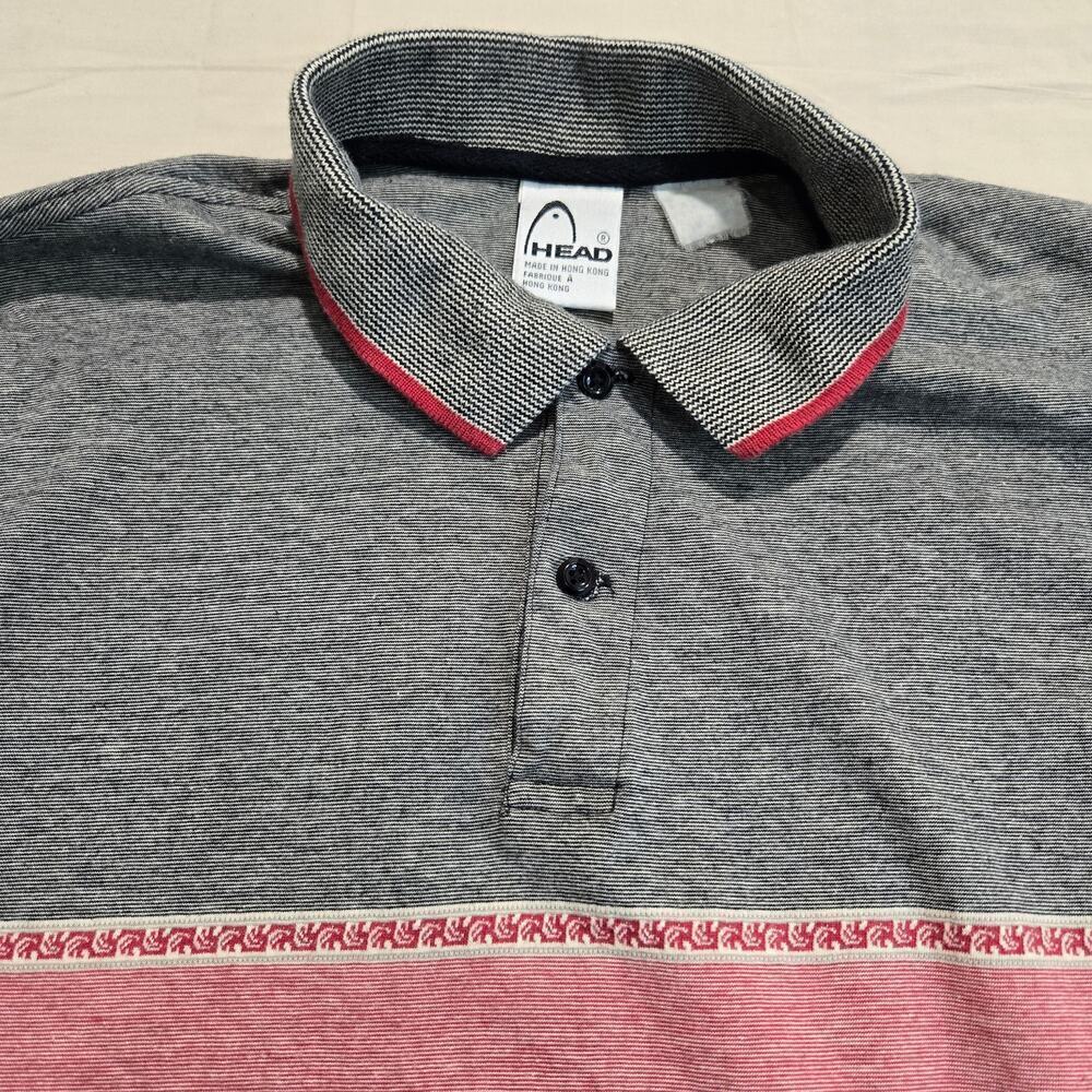 Vtg HEAD Men's Golf Tennis Polo Size M/L - Picture 2 of 11